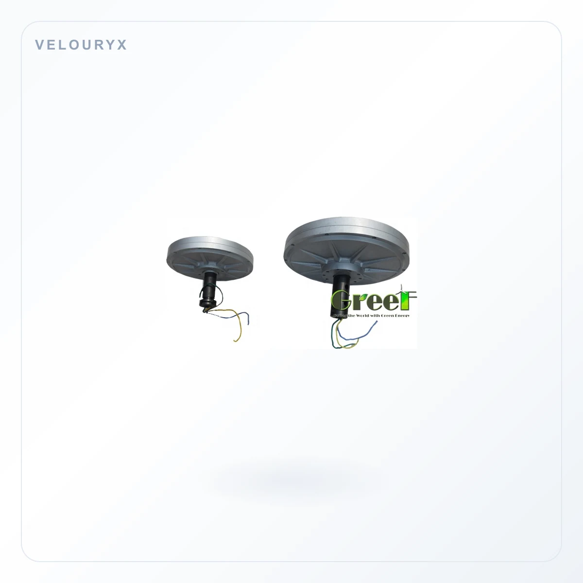 1000 Watts Axial Flux Wind Magnet 发电机 for Vertical Wind Turbines