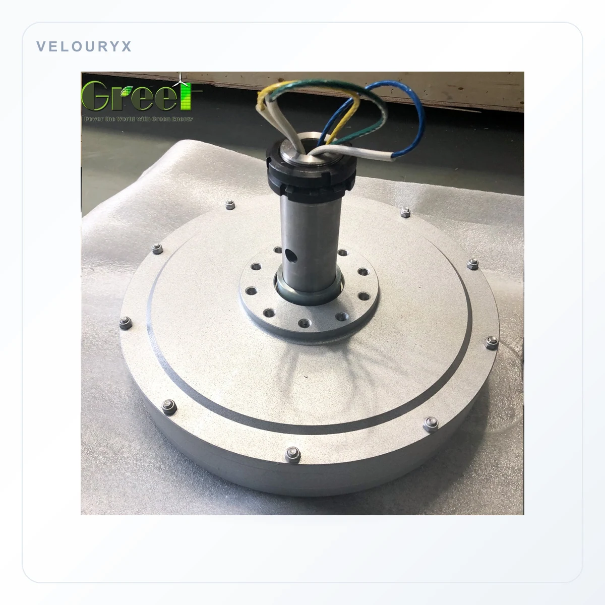 25kW Axis Flux Coreless Low Speed Magnet 发电机 for Vertical Wind Turbines