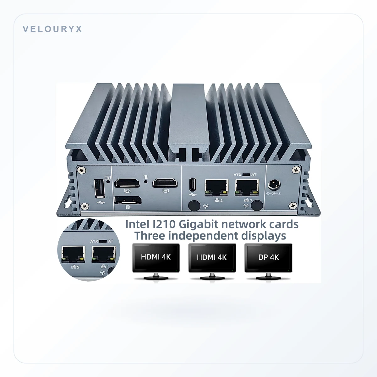 Cheap 12th Gen N300 N100 N200 Industrial Mini PC 2 LAN DDR5 16GB 便携式 Computer Host