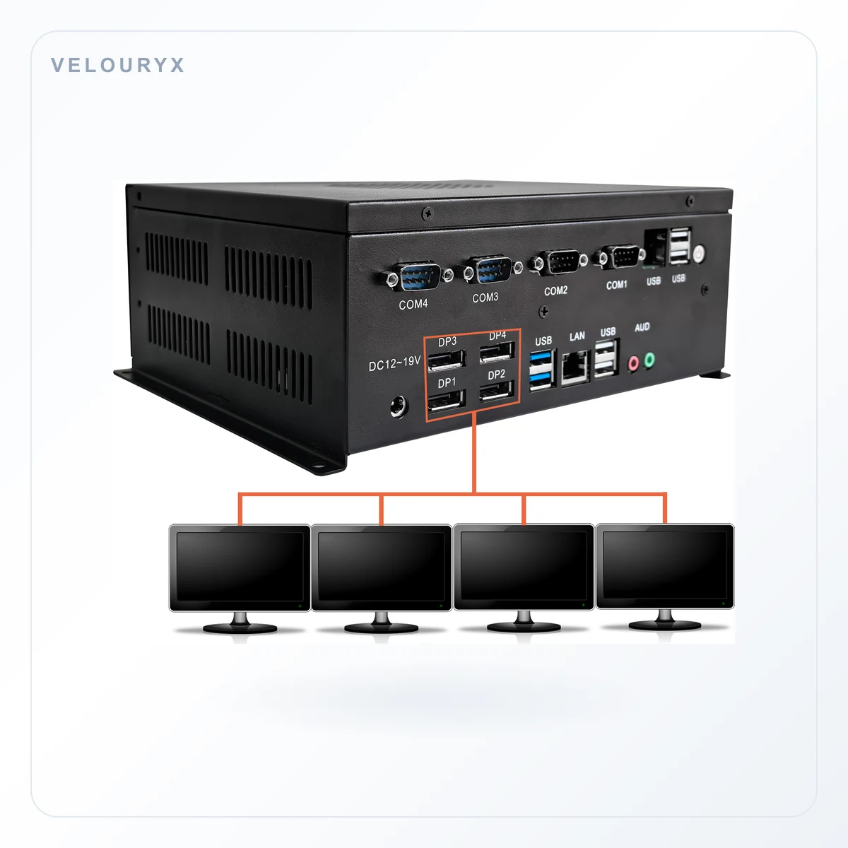 High Performance New M.2 KeyM SATA3.0 SSD Gaming Mini PC 64GB Ryzen7 6800H Industrial Desktop